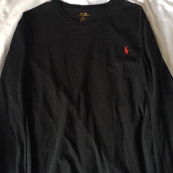 Long sleeve black Ralph Lauren T-shirt - Picture 1 of 2